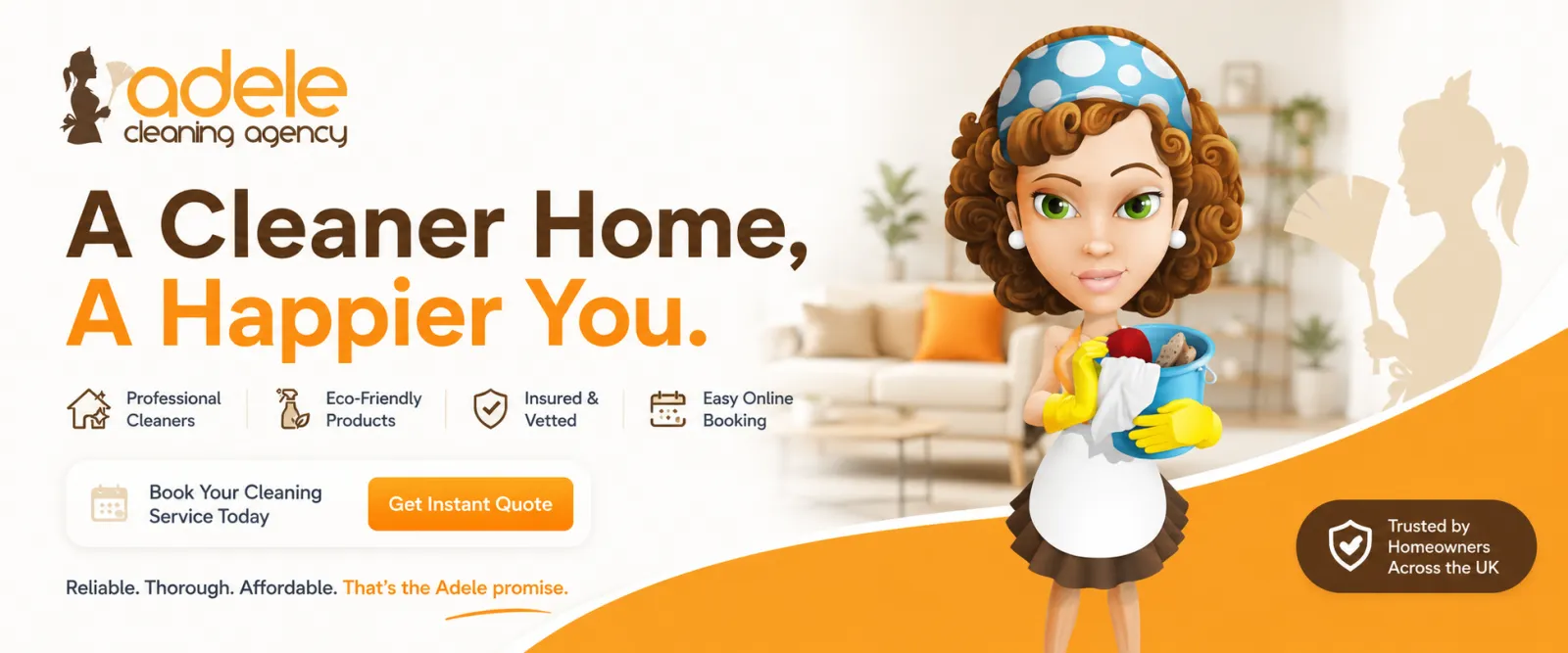 Adele Cleaning Agency Banner