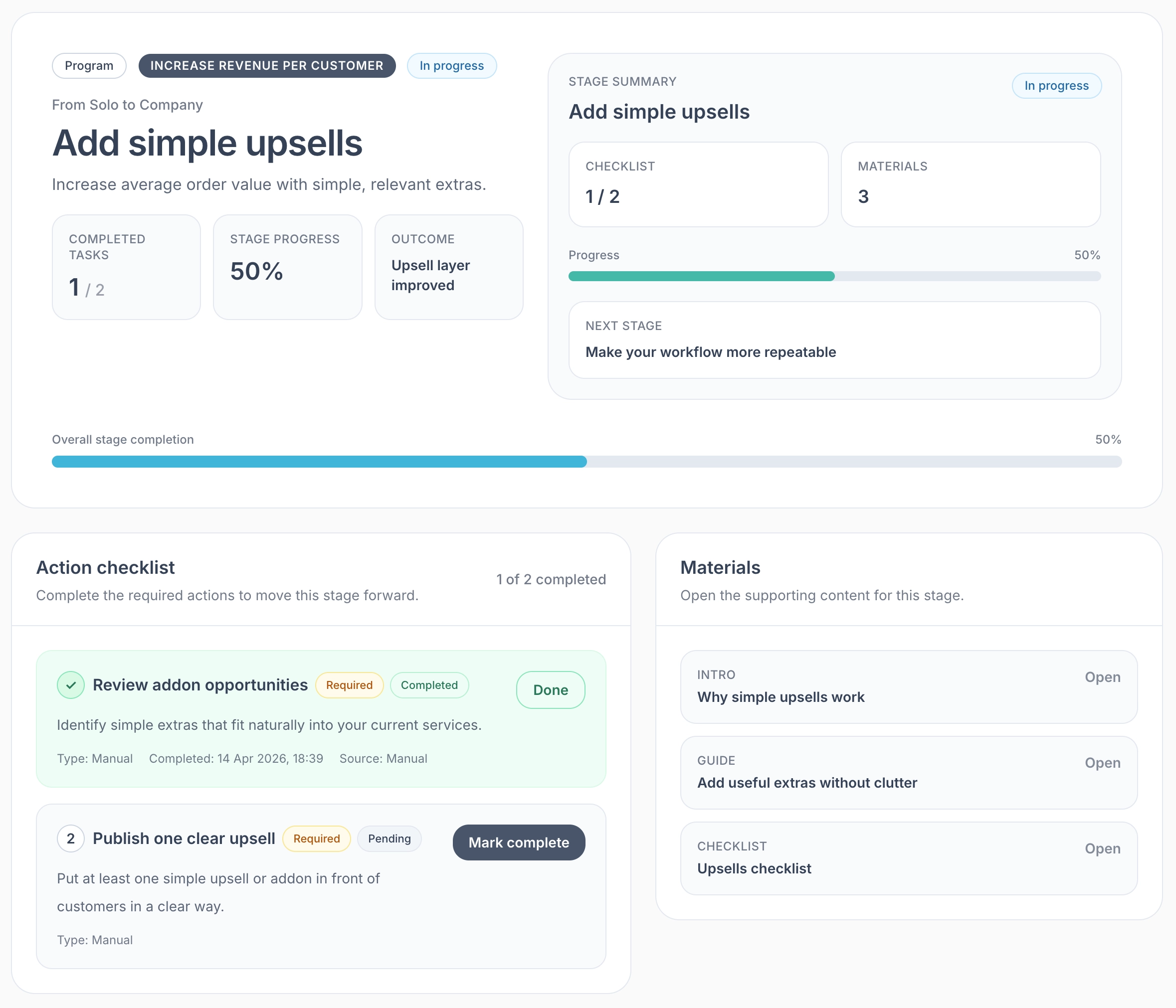 Cleanwich growth stage