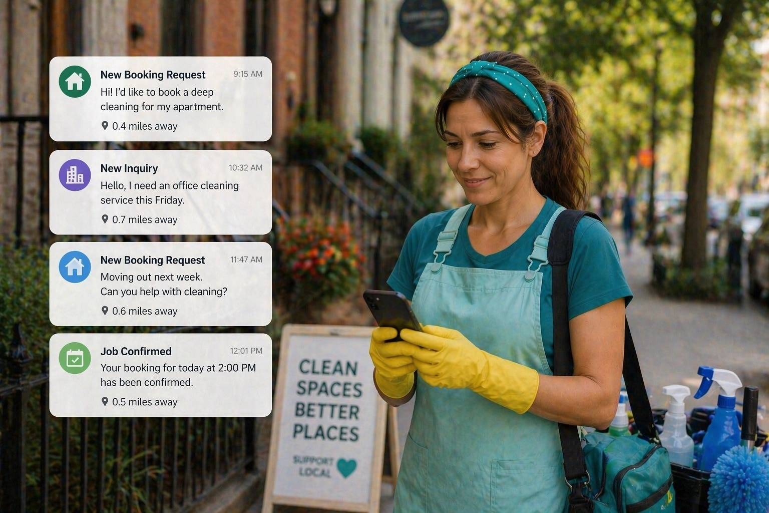 Get cleaning clients without ads