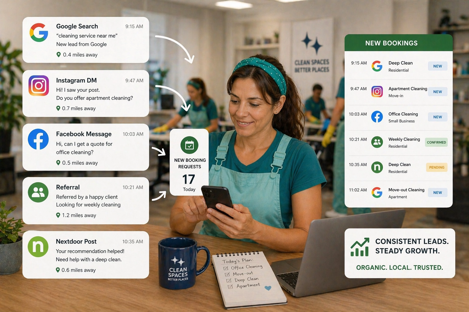 Cleaning marketing channels