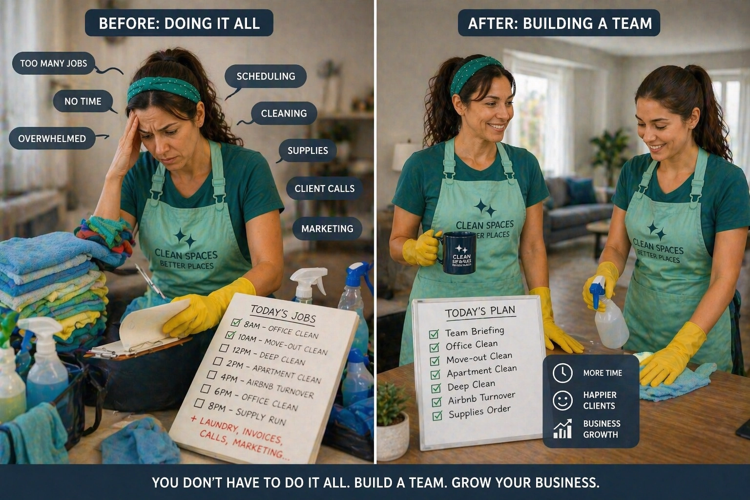 When to hire first cleaner