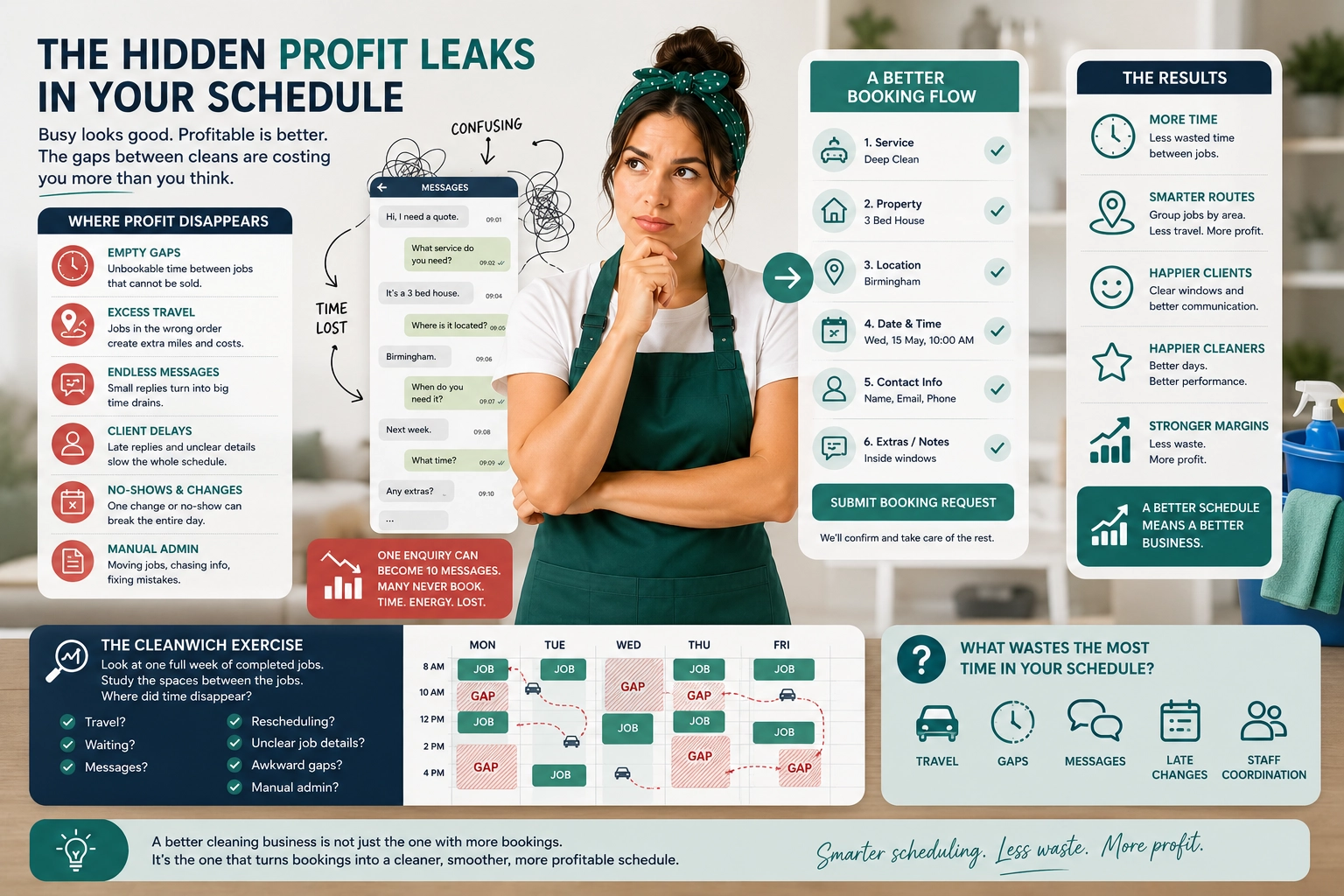 Hidden profit leaks in cleaning schedules