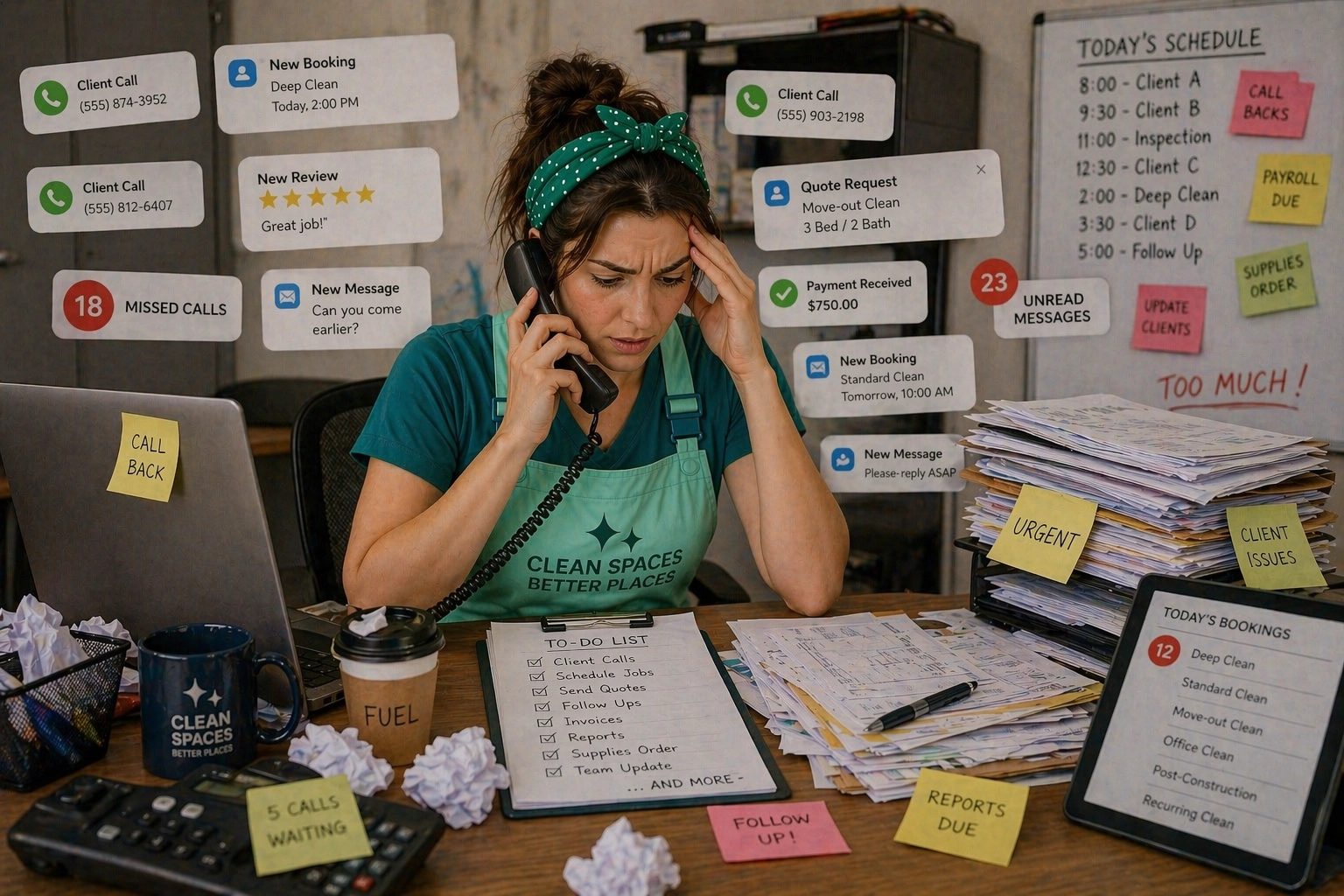 More clients cleaning business problem