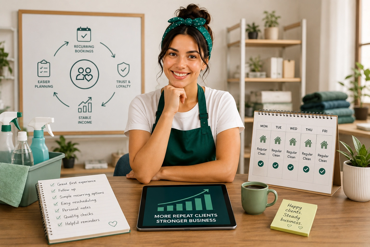 Recurring clients build stable cleaning business