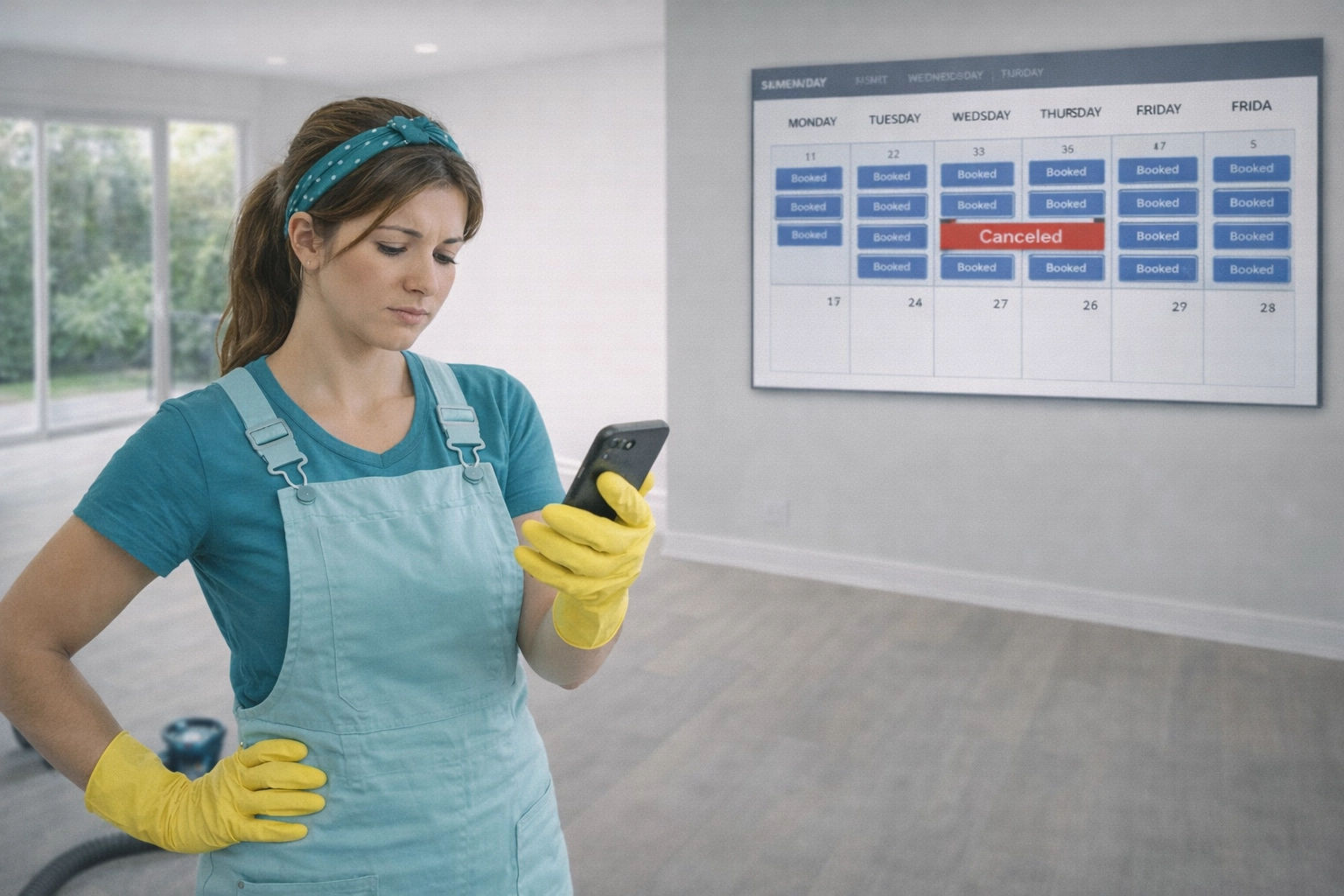 Reduce no shows cleaning business