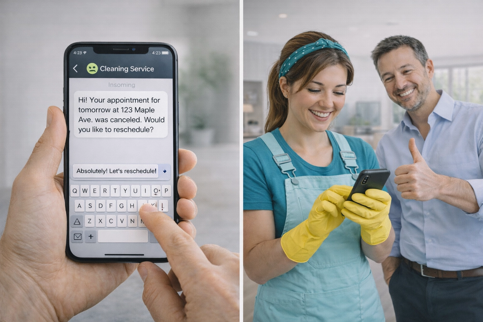 Respond to cleaning leads