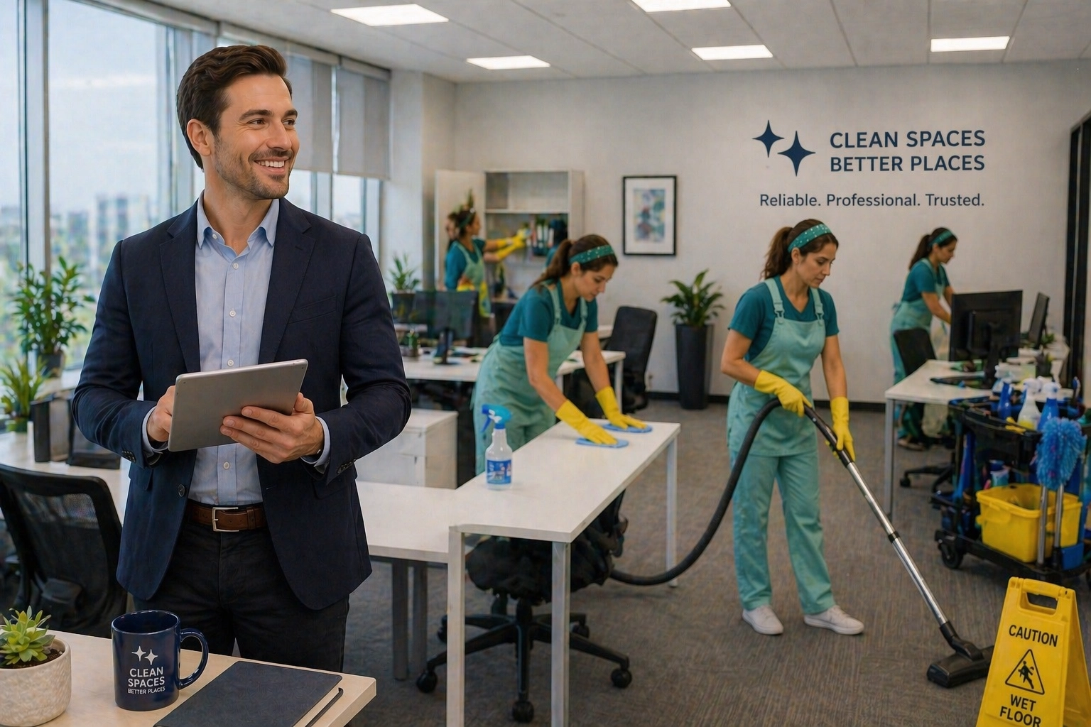 Retain commercial cleaning clients
