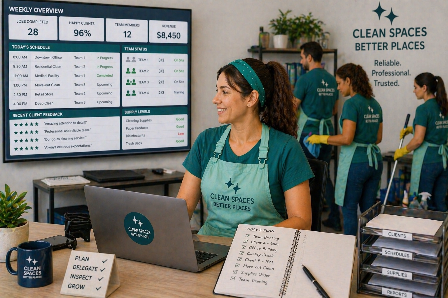 Scale cleaning business