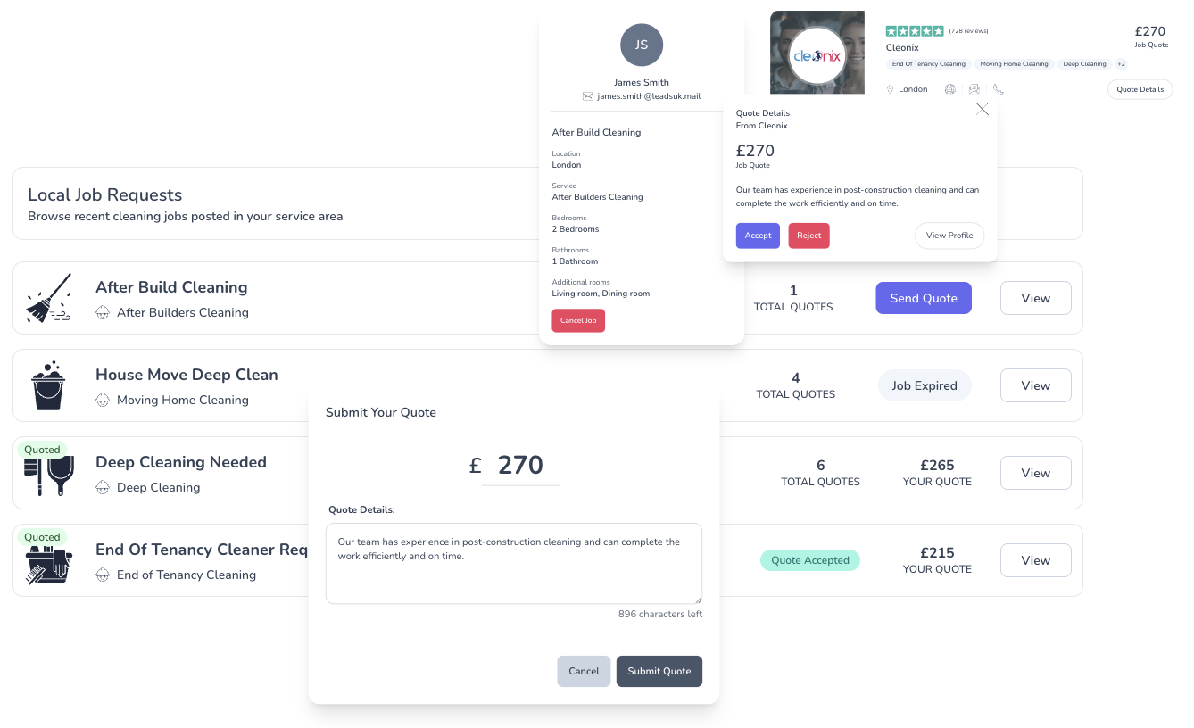 Local Job Requests & Direct Leads