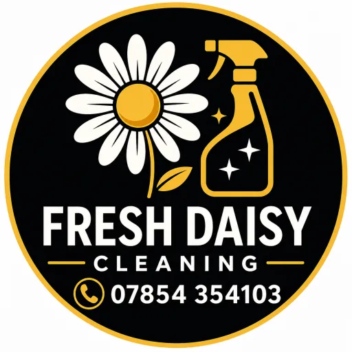 Fresh daisy cleaning logo